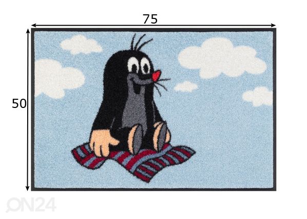 Matto Der kleine Maulwurf - fliegt 50x75 cm mitat
