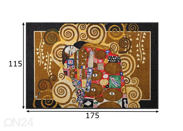 Matto DIE ERFÜLLUNG MELANGE 115x175 cm mitat