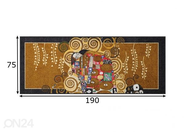 Matto DIE ERFÜLLUNG MELANGE 75x190 cm mitat