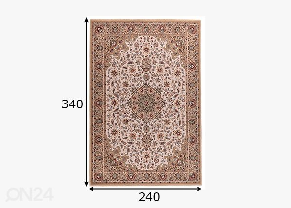 Matto Dolna, 240x340 cm beige mitat
