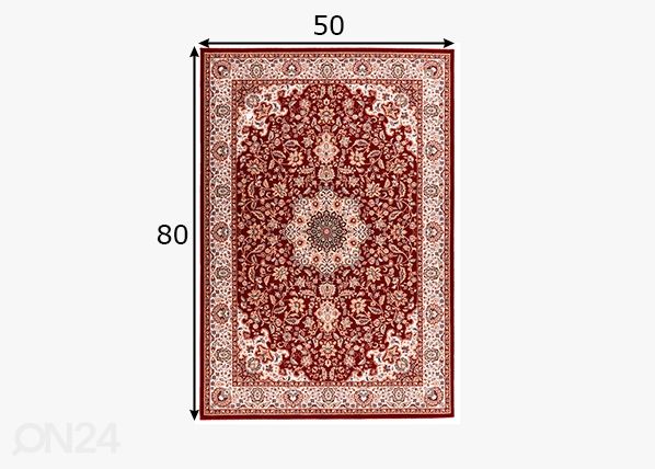 Matto Dolna, 50x80 cm punainen mitat