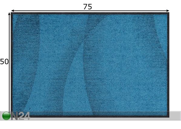 Matto Dune aquamarine 50x75 cm mitat