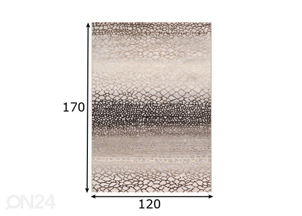 Matto EARTH 120x170 cm mitat