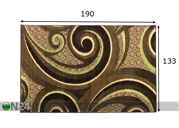 Matto EDEN 133x190 cm mitat