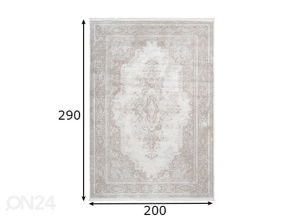 Matto Elysee Cream 200x290 cm mitat