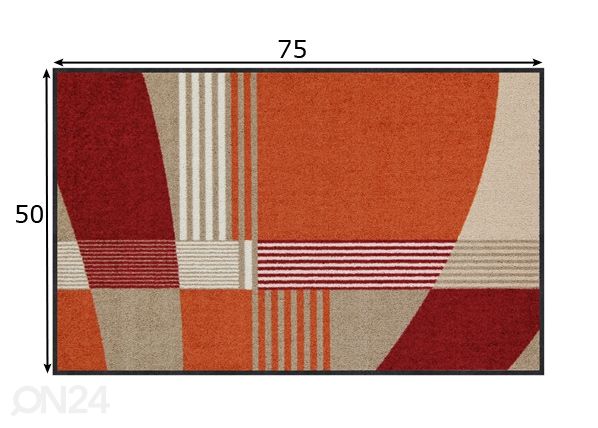 Matto Emilia terra 50x75 cm mitat
