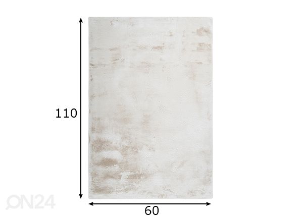 Matto Emotion Cream 60x110 cm mitat