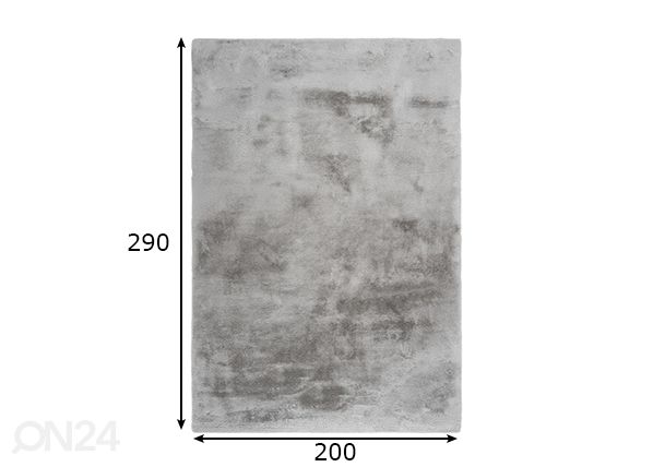Matto Emotion Silver 200x290 cm mitat