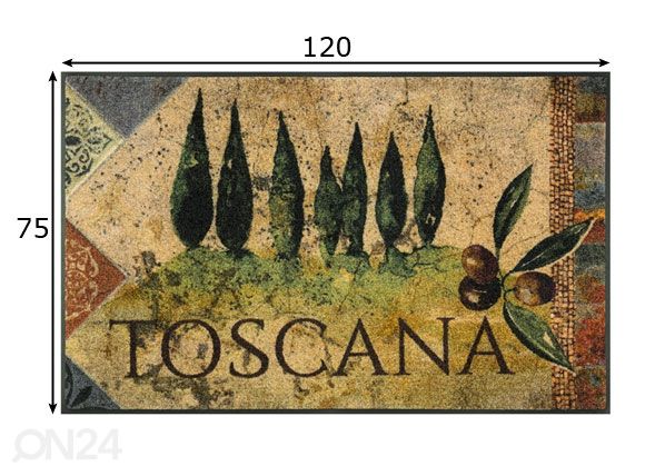 Matto Estate Toscana 75x120 cm mitat