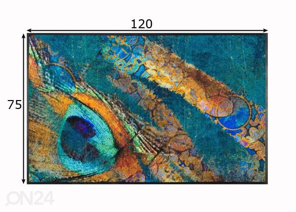 Matto Exotic Pavo 75x120 cm mitat
