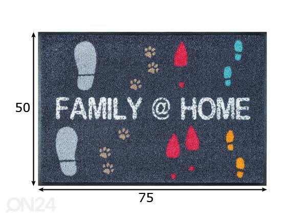 Matto FAMILY @HOME50x75 cm mitat