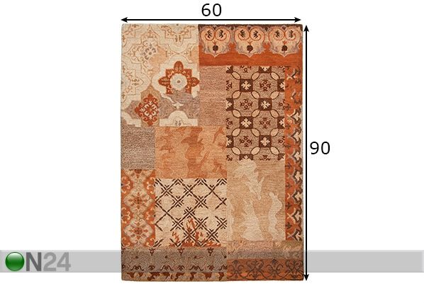 Matto Fauna 60x90 cm mitat