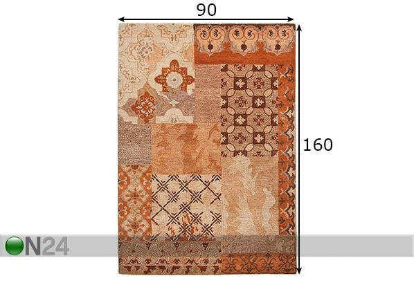 Matto Fauna 90x160 cm mitat