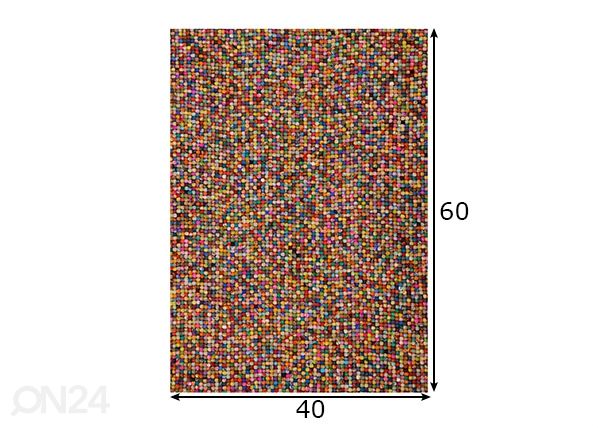 Matto Felty Uni 40x60 cm mitat