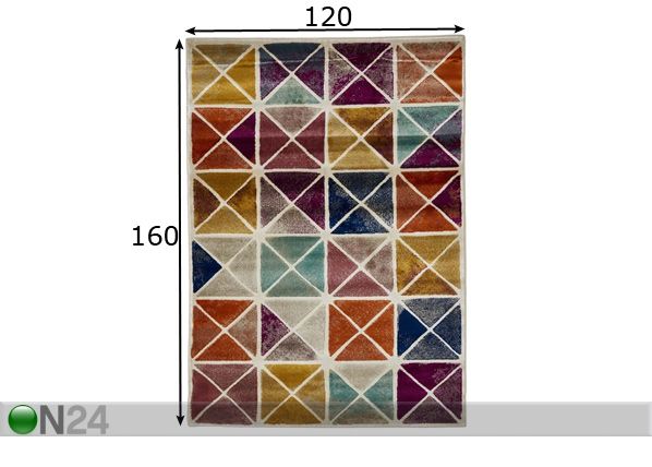 Matto Festival Multi 120x160 cm mitat