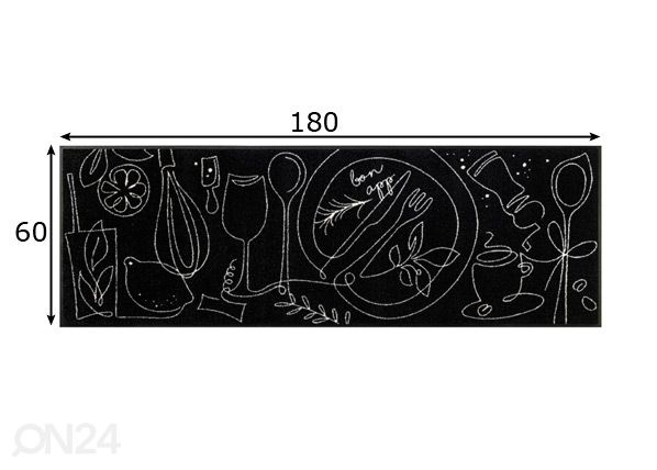 Matto Fine Dining 60x180 cm mitat