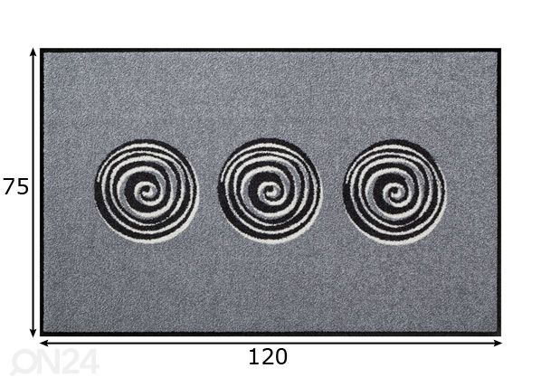Matto FINN 75x120 cm mitat