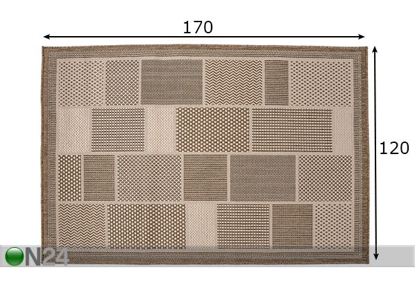 Matto Flat 120x170 cm mitat