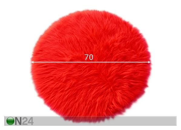 Matto FLOKATI FLUFFY Ø 70cm mitat