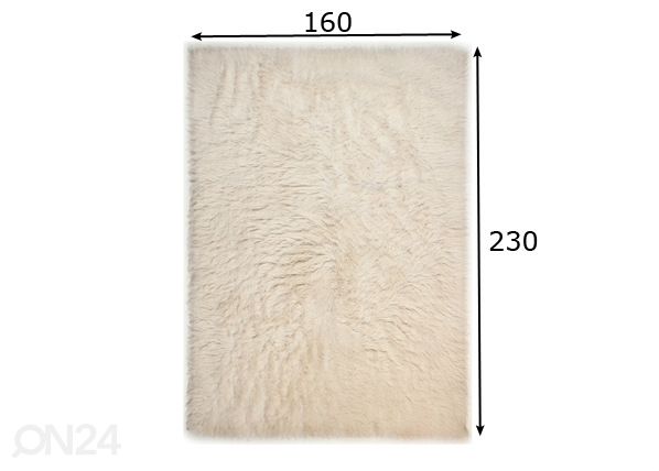 Matto FLOKOS 160x230 cm mitat