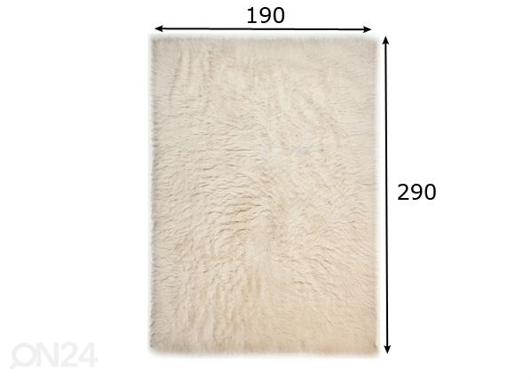 Matto FLOKOS 190x290 cm mitat