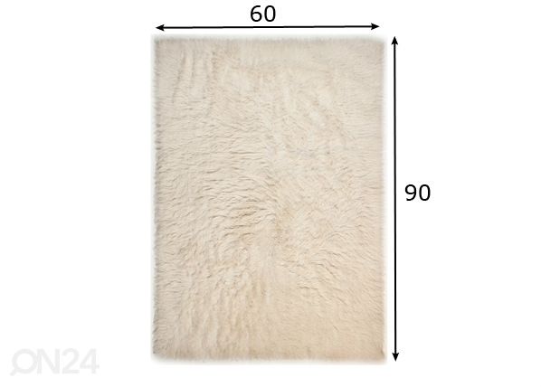 Matto FLOKOS 60x90 cm mitat