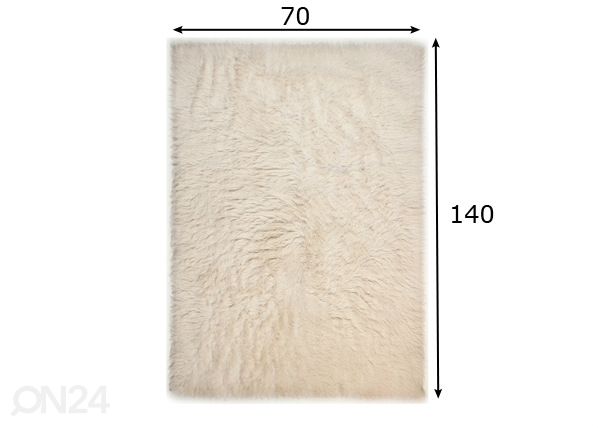 Matto FLOKOS 70x140 cm mitat