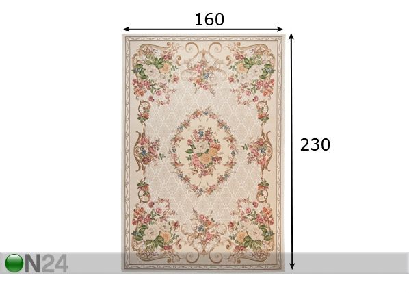 Matto FLOMI FLORENCE 160x230 cm mitat