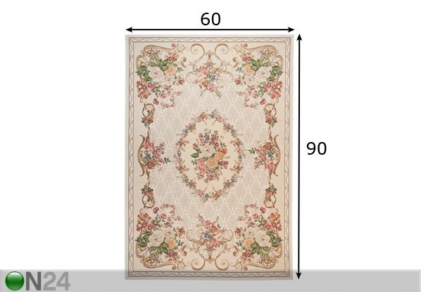 Matto FLOMI FLORENCE 60x90 cm mitat
