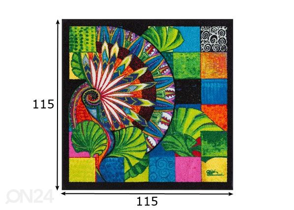 Matto FORTUNA 115x115 cm mitat