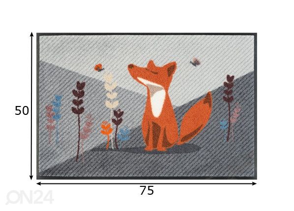 Matto FÜCHSIN EMMA 50x75 cm mitat