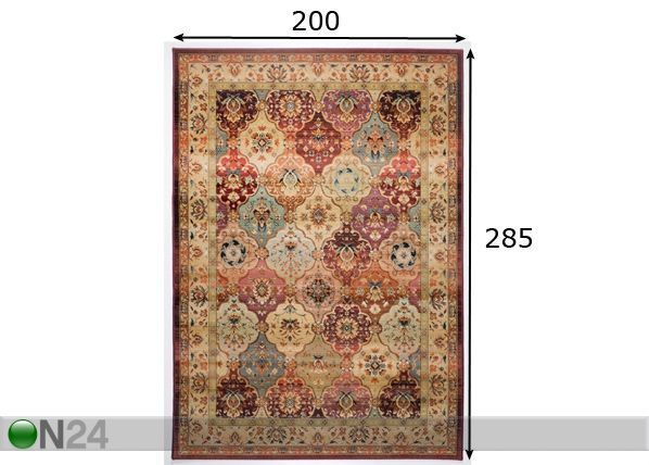 Matto GABIRO 200x285 cm mitat