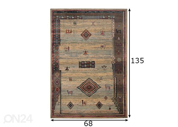 Matto Gabiro 68x135 cm mitat