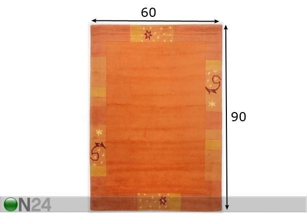 Matto GANGES 60x90 cm mitat