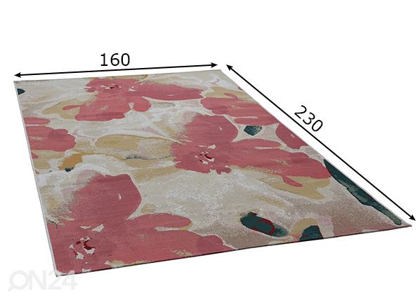 Matto GARDEN BLOSSOM 160x230 cm mitat