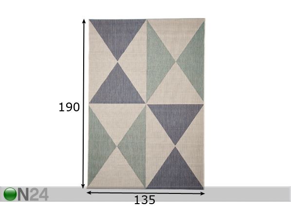 Matto Geo 135x190 cm mitat
