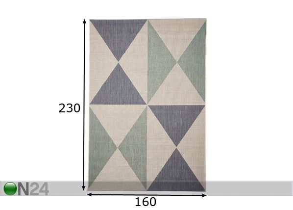 Matto GEO 160x230 cm mitat