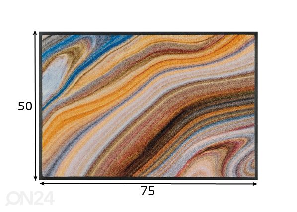 Matto GRANITO 50x75 cm mitat