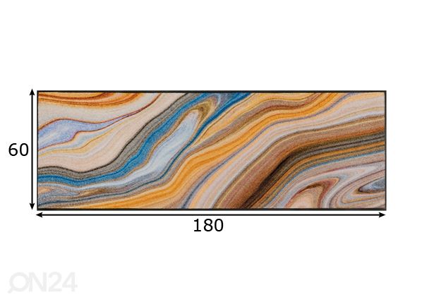 Matto GRANITO 60x180 cm mitat