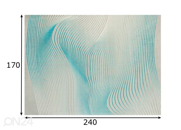 Matto GRAPHIC LINES 170x240 cm mitat