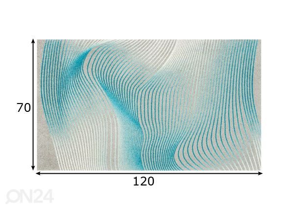 Matto GRAPHIC LINES 70x120 cm mitat