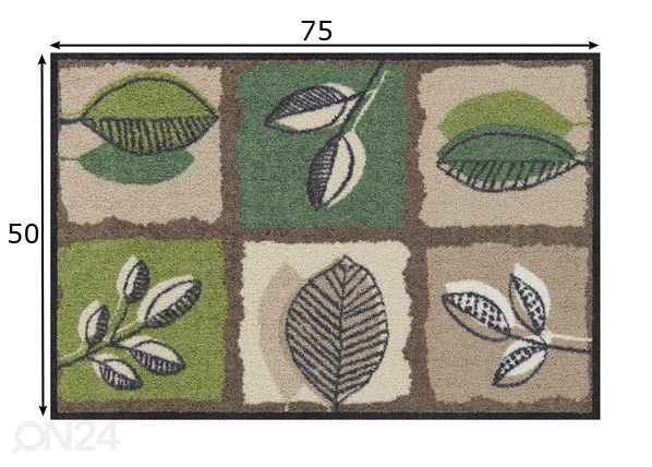 Matto Green Spirit 50x75 cm mitat