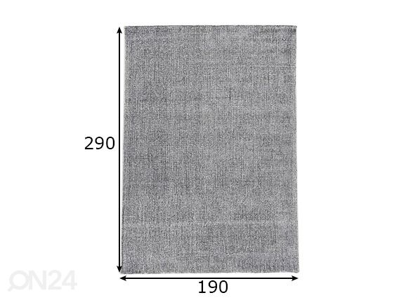 Matto Groove 190x290 cm mitat