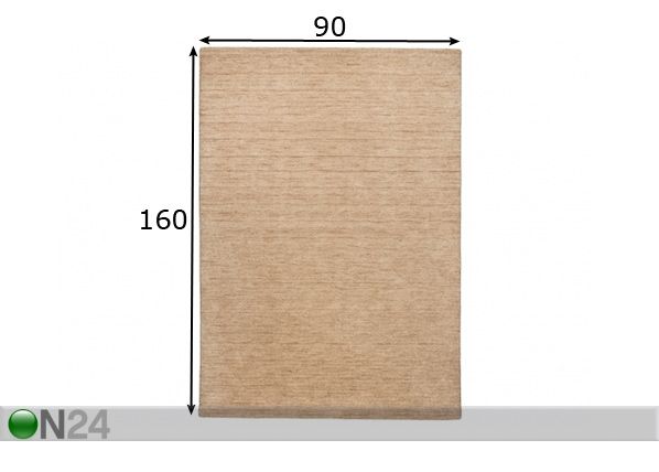Matto Haltu 90x160 cm mitat