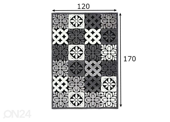 Matto Hana 120x170 cm mitat