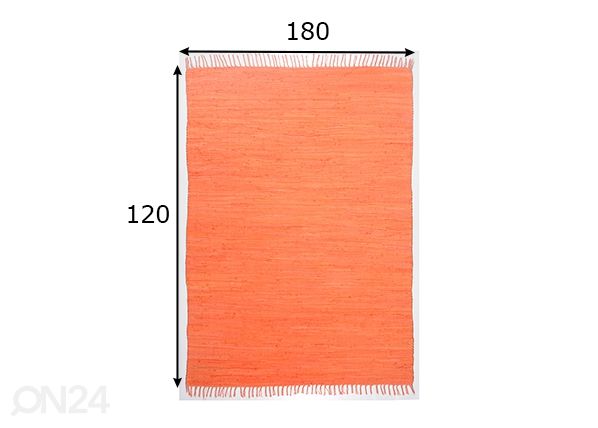 Matto Happy Cotton 120x180 cm mitat