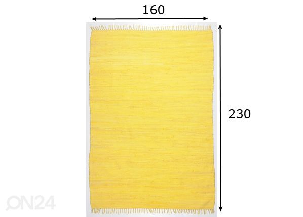 Matto Happy Cotton 160x230 cm mitat