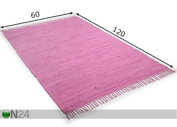 Matto Happy Cotton 60x120 cm, liila mitat