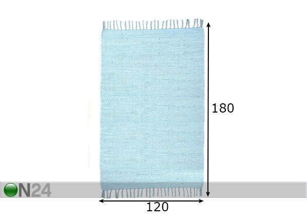 Matto Happy Cotton Uni 120x180 cm mitat