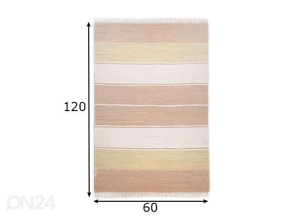 Matto Happy Design Stripes 60x120 cm mitat
